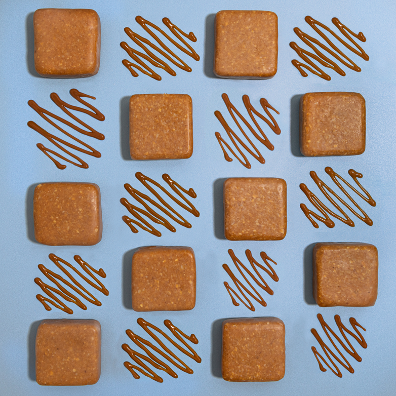 Salted Caramel flavoured, wrapper-free OGT oat bars